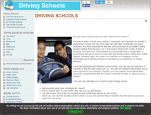 Tablet Screenshot of aboutdrivingschools.com